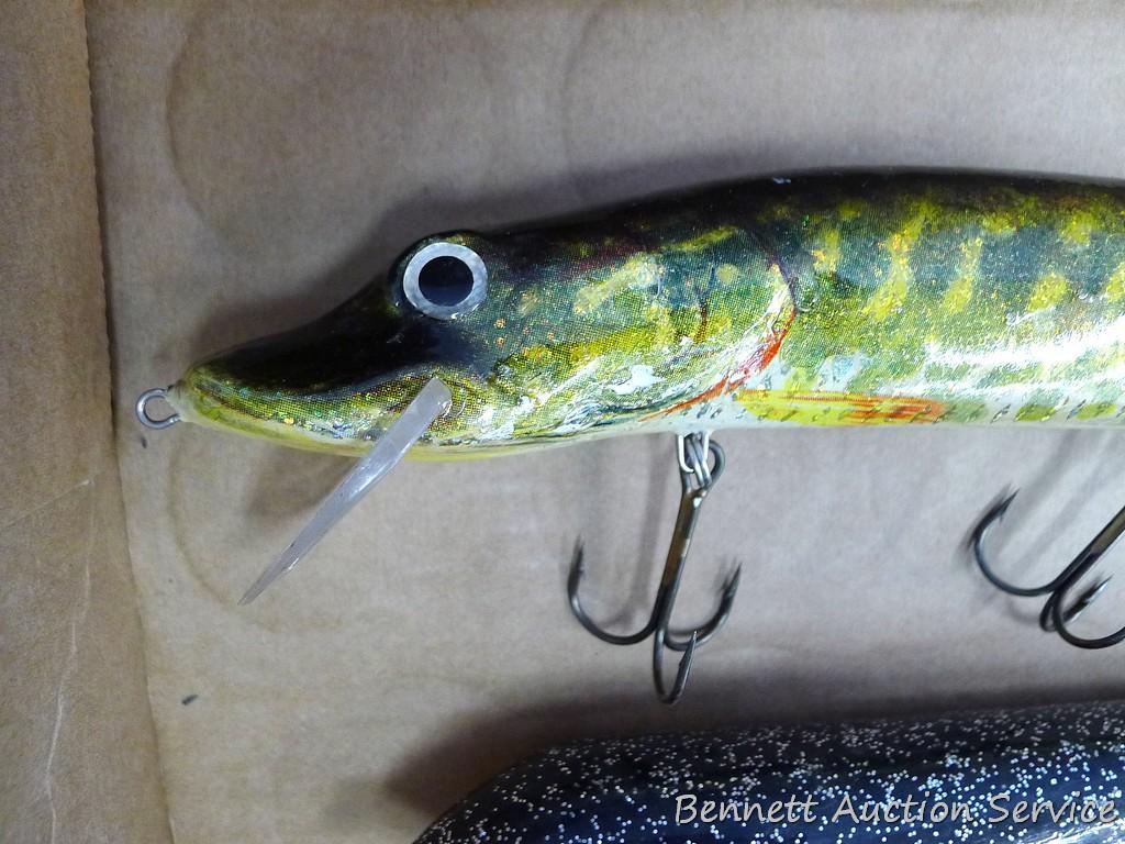 Huge fishing lures by HRT and Husky-Devle plus