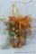 Fishing-themed basket with arrangement is about 15
