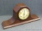 New Haven Harmoniste mantle clock comes with pendulum and key. Measures about 20