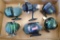 Six fishing reels including Century 115; Coleman CO10; Berkley 440; Johnson Century 100B;