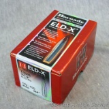 Full or nearly full box of 100 Hornady ELD-X bullets, 7mm 162 grain .284