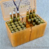 21 rounds .350 Rem Mag SPST and 14 rounds .350 Rem Mag SPFT, plus four empty brass. Handwriting