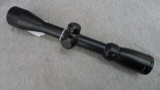 3-9x40 rifle scope is fairly bright and clear. Power magnification and focus work. Tube and bells