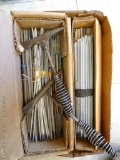 Misc. welding rod includes 7018 and more; two slag hammers.
