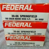 60 rounds of Federal Hi-Power .30-06 Springfield 180 gr. round nose S.P. ammunition.
