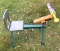 Do-All 3/4 cock Sporting Clays Trap for throwing clay pigeons, includes stand, hitch receiver mount,