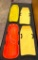 Lot of 4 kids snow sleds, two 4 ft plastic sleds and two 3 1/2 ft by 19