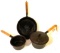 Cast-Iron Set of 4 pieces with removable handles; one 10