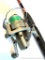 Shimano Spirex 2000 fishing Reel with Pass Pro Shop 6ft medium action 2 pc rod, rod had has issue