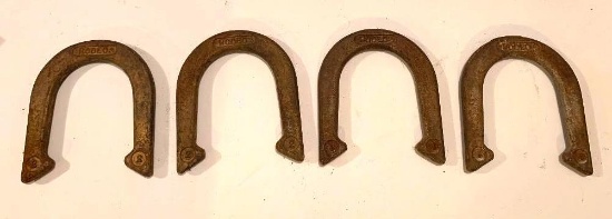 Rodeo Horseshoes; set of 4 pieces; 7 1/2"x 6 1/2"