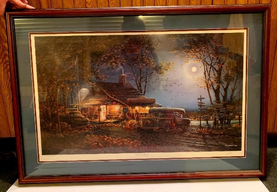 NO SHIPPING Terry Redlin "Autumn Traditions" Hallowed Moon-Frost on the Pumpkins by Morning; 1995;
