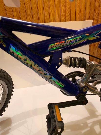NO SHIPPING Mongoose 7 Speed Youth Boys 20" Bike with integrated rear suspension; kickstand; hand
