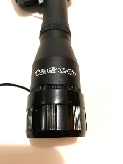 Tasco Rifle Scope with covers; 4x32 fixed; 1" tube