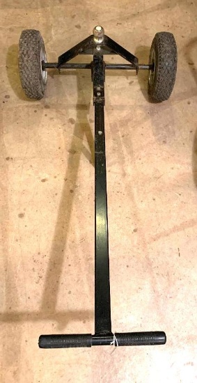 NO SHIPPING Steel Trailer Hand Dolly; pneumatic tired 4.1 /8.5 x 6 ; 1 7/8" ball; 4 foot handle