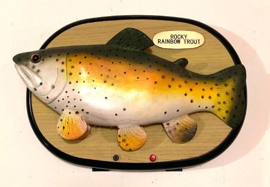 Rocky Rainbow Trout; motion activated talking fish; untested