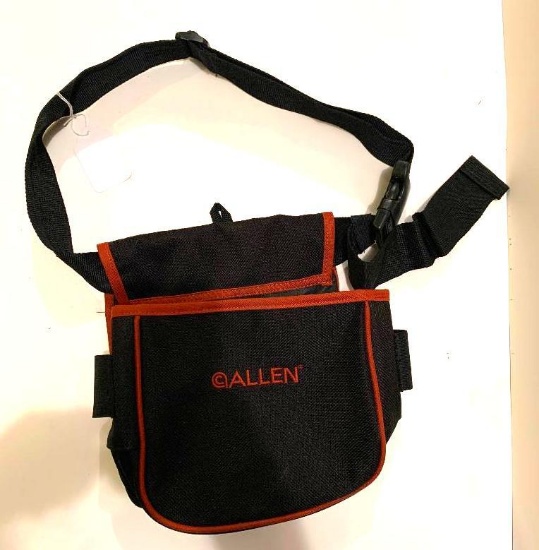 Bob Allen Shooting Pouch with adjustable belt; extra shell loops