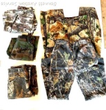 Lot of Youth Boys camouflage pants, 5 pair, size 14 thru 18