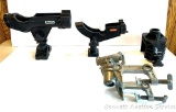 Eagle Claw (plastic), Berkley (plastic), Scotty (plastic), Down East Sports (metal), fishing rod