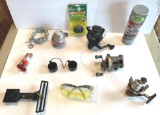 NO SHIPPING Misc. outdoor lot Includes two spin cast reels, one bait cast reel, one closed face