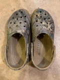 Camouflage Crocs, Men's size 8 or Women's 10, lightly used