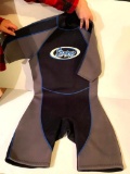 Stearns wet suit XL , 67% Neoprene, 33% Nylon, front zipper