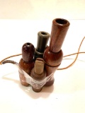 Set of 4 Waterfowl duck and goose calls; one 2 piece Ken Martin duck and goose set with lanyard