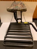 The Alum-I-Lock Magnum Hang On Tree stand; model AL-100M; API Outdoors, Inc; Platform measures 26