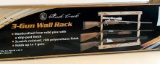 Rush Creek 3-Gun Wall Rack; hand crafted from solid pine with a skip-peel finish; scratch-resistant,