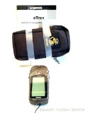 Garmin eTrex personal navigator; handheld GPS; Quick Start Guide and Owner's Manual included; LCD