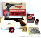 Crossman Air Gun 1600 Powermatic, BB pistol, C02, 16 shots, in box, includes BB's and pellets as