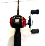 Shakespeare Alpha Bait Castin Combo; rod measures 6 ft; medium action; good condition; fishing
