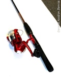 Shakespeare Ugly Stik Spinning Combo; rod measures 5 ft; light action; good condition; fishing
