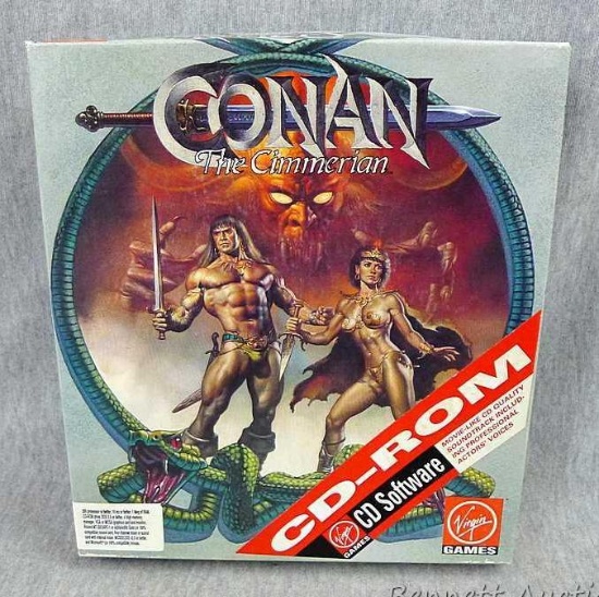 Conan The Cimmerian CD-ROM game with instructions.