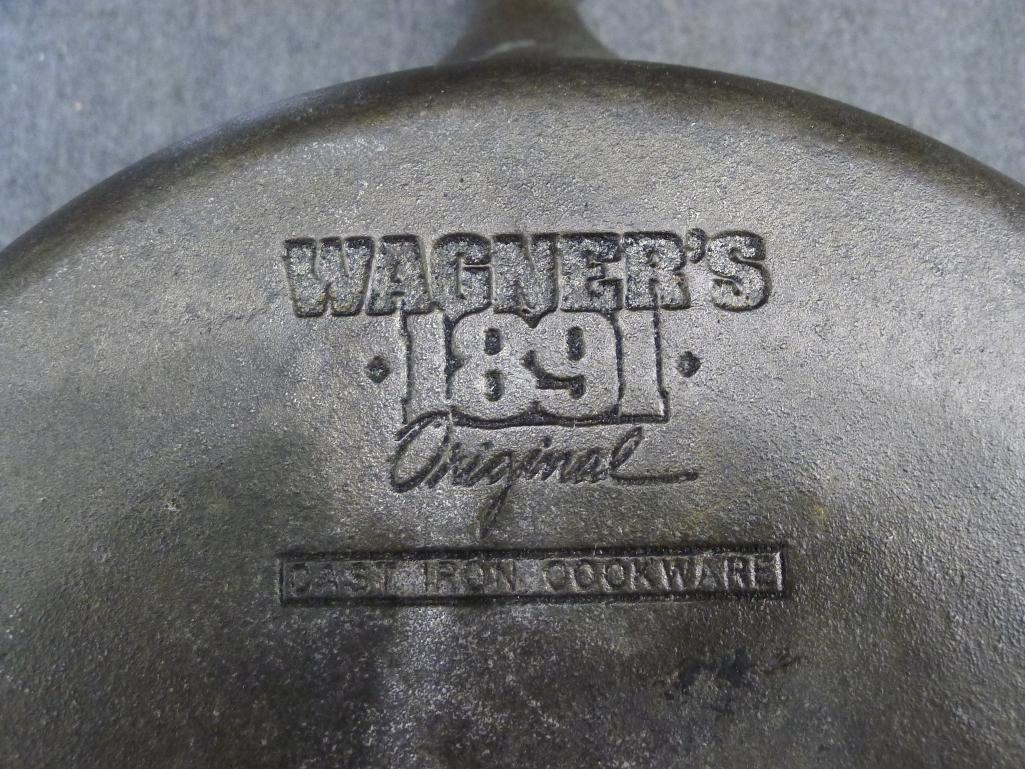 Wagner USA 1891 Original Cast Iron Skillet 11-3/4