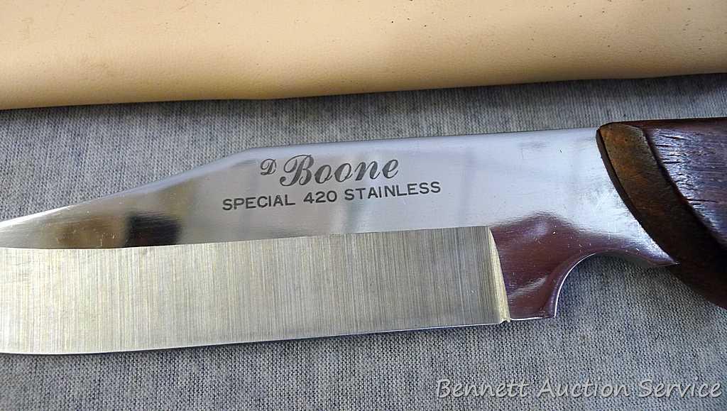 D Boone Special 420 stainless blade knife is 11" | Proxibid