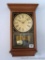 Nice wall clock by Verichron has a Westminster chime. Case measures 14