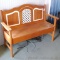 Wooden bench would be great in an entry room. Measures 51-1/2