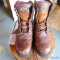 Wolverine leather work boots size 11EW.