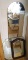 Three wall mount mirrors, largest is 14