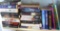Stack of books from authors Harlan Coben, Lee Child, Nancy Bush, Lisa Gardner, James Patterson,