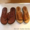 Minnetonka leather shoes size 11WW; Born leather shoes size 10.