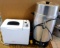 Sunbeam bread maker and West Bend 100 cup coffee maker; bread maker measures 9-1/2