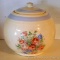 Vintage round or ball canister has some light crazing on back side, but no cracks or chips. Measures