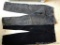 Wrangler black jeans size 34 x 32, Roebucks size 34 x 34. Nice jeans, the Wranglers do have a couple