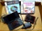 Nintendo Dslite charges, turns on, touch screen works, has a crossword game; Verizon JetPack
