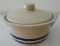 Roseville 1-1/2 qt. baking dish with lid. One small spot in base ring looks like it was originally