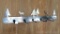 Northwoods wall hanging coat rack is 3' wide.