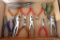 Nice variety of assorted pliers up to 8