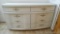 Wooden six drawer dresser is 21
