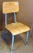 Cute little child's school chair is sturdy and in good condition.